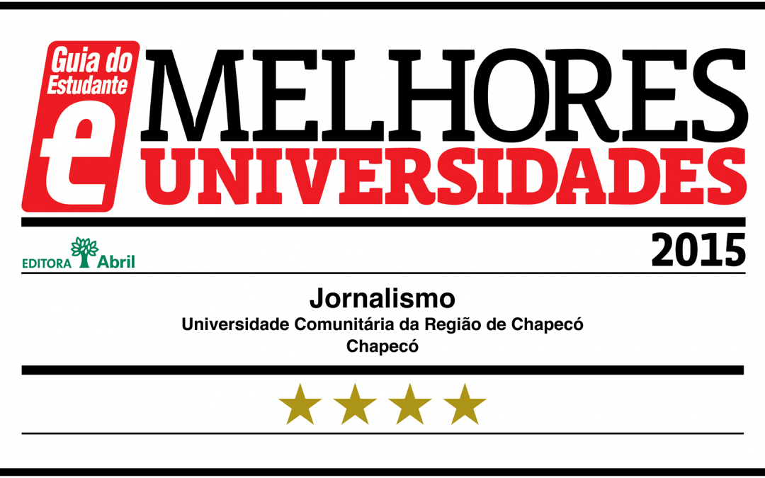 Curso de Jornalismo é 4 estrelas na avaliação do Guia do Estudante