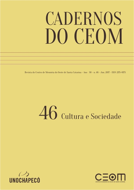 					Ver Vol. 30 Núm. 46: Cultura e Sociedade
				