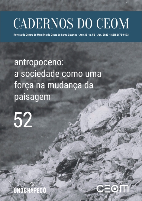 					Ver Vol. 33 Núm. 52: Antropoceno: a sociedade como uma força na mudança da paisagem
				