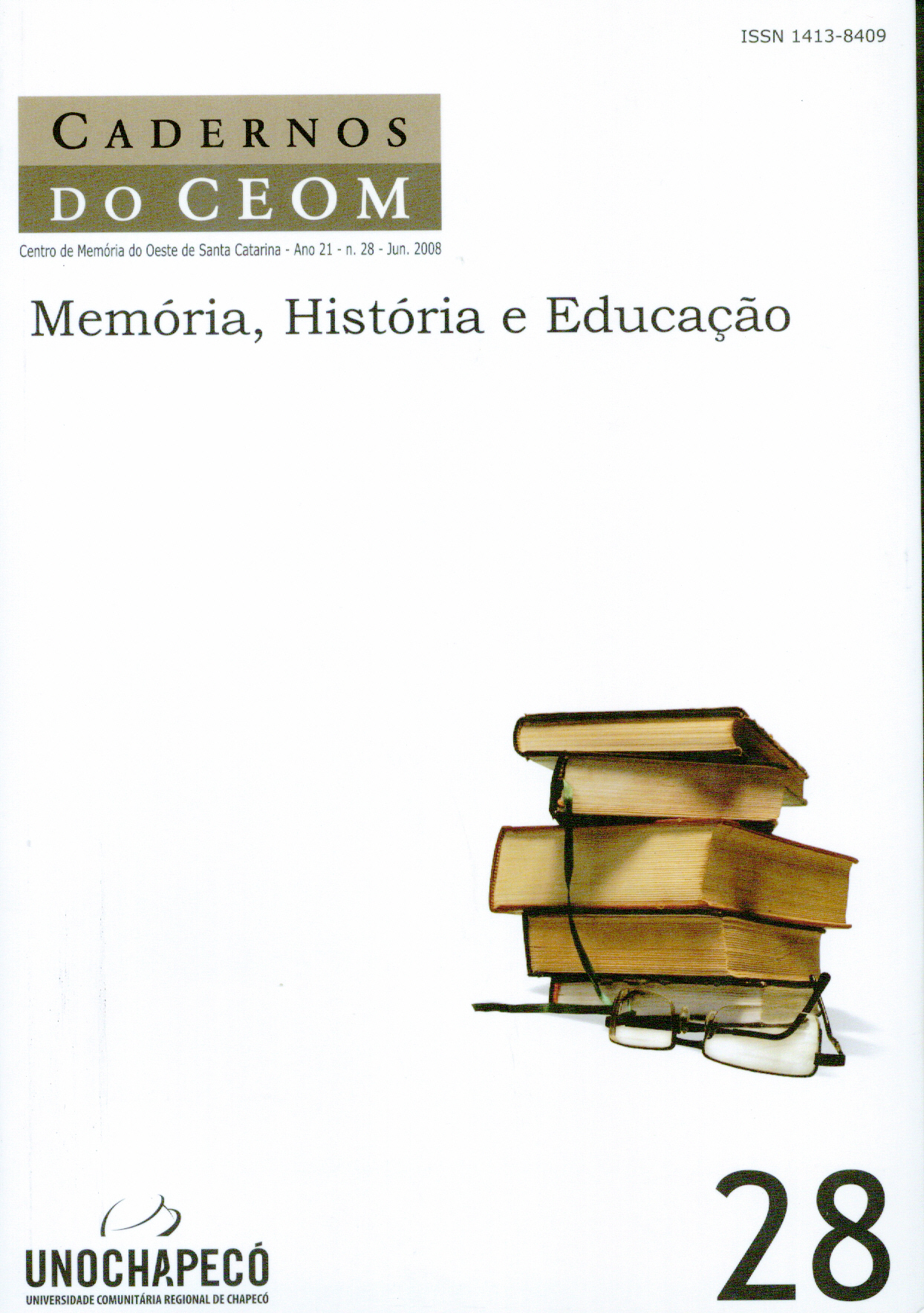 					View Vol. 21 No. 28: Memória, História e Educação
				