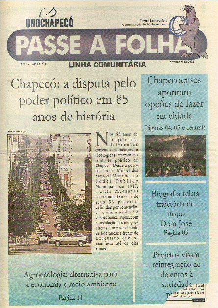 PASSE A FOLHA: NOVEMBRO DE 2002